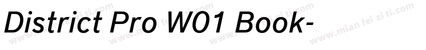 District Pro W01 Book字体转换